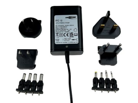 Ansmann Caricabatterie, Per Per Pacco Batterie Ioni Di Litio, Spina AUS, EU, UK, USA
