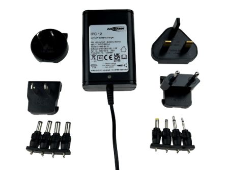 Ansmann IPC12 Akkuladegerät Für 3 Lithium-Ion Akkus, 3.7V/0.96A-