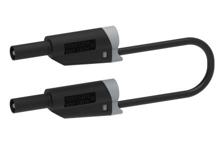 Electro PJP Cable De Prueba De Color Negro, Macho, 600V, 36A, 200cm