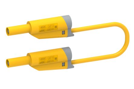 Electro PJP Cable De Prueba De Color Amarillo, Macho, 600V, 36A, 50cm