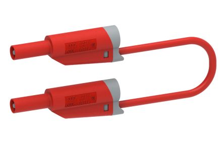 Electro PJP Test Lead, 36A, 1kV, Red, 100cm Lead Length