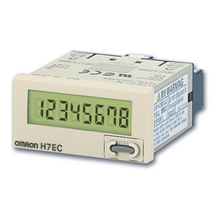 Omron 欧姆龙计数器, H7EC系列, LCD显示, 无电压输入