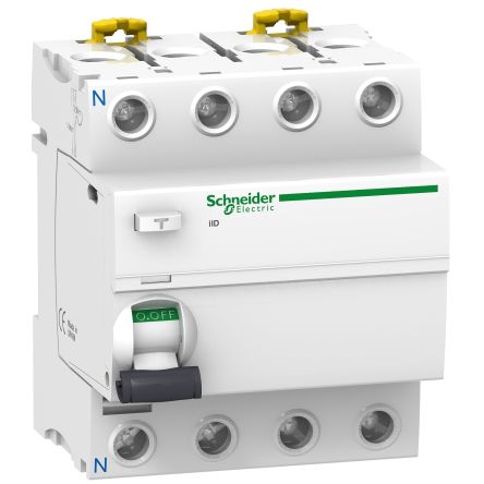 Schneider Electric RCCB IID, 4P, 40A, Sensibilità 100mA