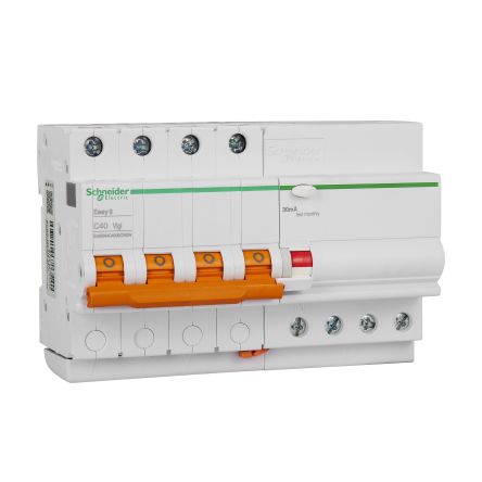 Schneider Electric EA9RN4C4030CA, 4P, 40A, Sensibilità 30mA