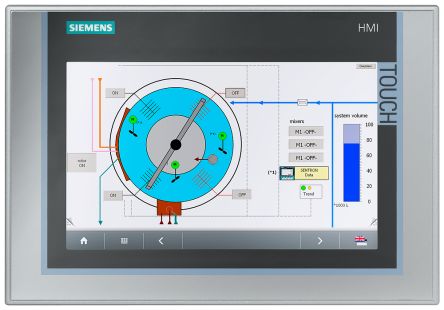 Siemens SIPLUS HMI Anzeige, 9 Zoll SIPLUS TFT 800 X 480pixels