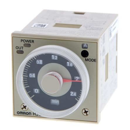 Omron Zeitrelais, Steckanschluss, 0.05 → 1 S, 000 S, 080 S, 100-240/100-125V Ac/dc, 11 Kont. Multifunktion,