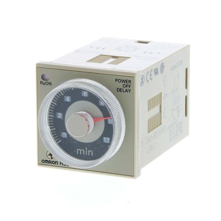 Omron Zeitrelais, Steckanschluss, 0.05-12min, 100-120V Ac, 2 Kont. Zeitrelais, 2-poliger Wechsler