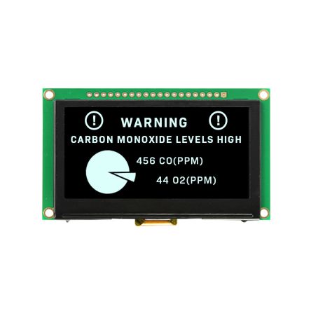 NEWHAVEN DISPLAY INTERNATIONAL 2.7Zoll OLED-Display, 63.41 X 32.69mm Weiß, Seriell/Parallel Interface