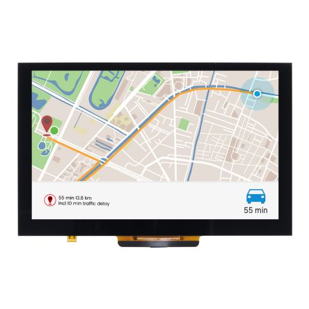 NEWHAVEN DISPLAY INTERNATIONAL Newhaven Farb-LCD 5Zoll RGB Mit Touch Screen Kapazitiv, 800x480pixels, 108 X 64.8mm 3,3 V Lichtdurchlässig
