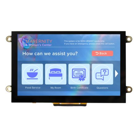 NEWHAVEN DISPLAY INTERNATIONAL Newhaven Farb-LCD 5Zoll HDMI, USB Mit Touch Screen Kapazitiv, 800 X 480pixels, 108 X 64.8mm 3,3 V LED Lichtdurchlässig