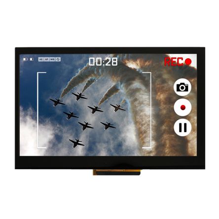NEWHAVEN DISPLAY INTERNATIONAL Newhaven Farb-LCD 7Zoll RGB Mit Touch Screen Kapazitiv, 800 X 480pixels, 154.84 X 86.63mm 3,3 V LED Lichtdurchlässig