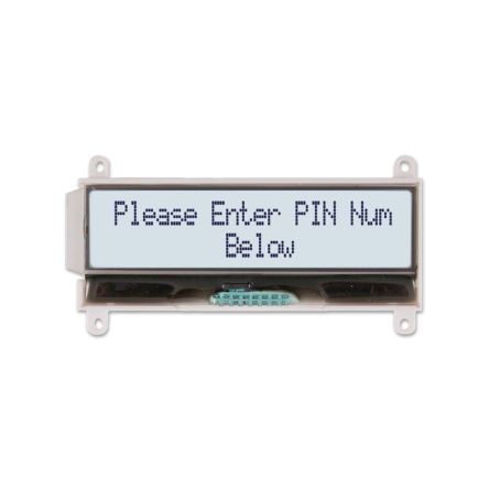 NEWHAVEN DISPLAY INTERNATIONAL NHD Monochrom LCD Keine, LCD Zweizeilig, 20 Zeichen 56.8 X 26.2 X 5.5mm, Hintergrund