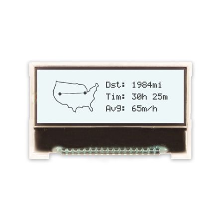 NEWHAVEN DISPLAY INTERNATIONAL NHD Monochrom LCD Keine, LCD 128 X 32pixels 41.4 X 24.3 X 4mm, Hintergrund Weiß
