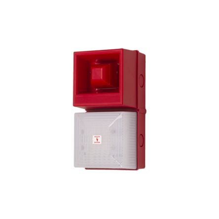 Clifford & Snell YL40 Series Opal Sounder Beacon, 48 V Dc, IP65, Base-mounted, 108dB At 1 Metre