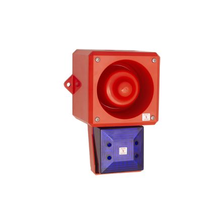 Clifford & Snell YL50 Hi Vis LED Blitz-Licht Alarm-Leuchtmelder Blau, 24 V Dc