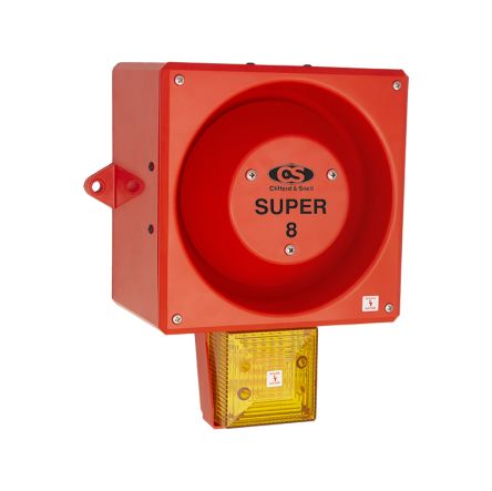 Clifford & Snell YL80 Hi Vis LED Blitz-Licht Alarm-Leuchtmelder Gelb, 230 V Ac