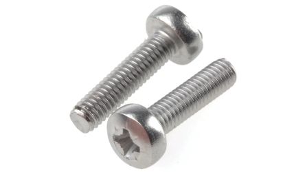 RS PRO Rundkopf Pozidriv Schrauben A2, M3 X 12mm Edelstahl