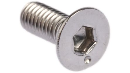 RS PRO Tornillo Allen De Cabeza Avellanada, M3 X 8mm, De Acero Inoxidable