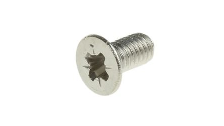 RS PRO Tornillo De Cabeza Avellanada Con Huella Pozidriv M3 X 6mm, De Acero Inoxidable