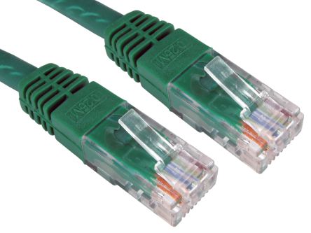 RS PRO Cable Ethernet Cat6 UTP De Color Verde, Long. 2m, Funda De PVC