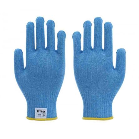 Unigloves 244* Arbeitshandschuhe, Größe 6, XS, Schnittbeständig, Lebensmittel, HPPE, Polyester Blau