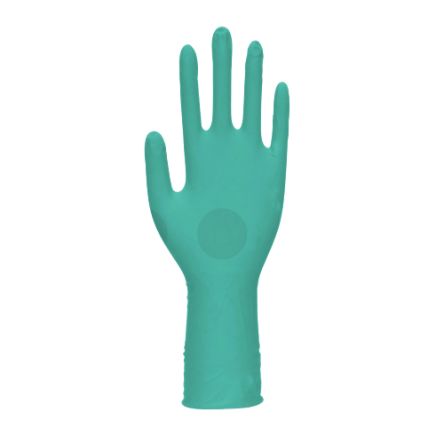 Unigloves GA009* Green Nitrile Chemical Resistant Work Gloves, Size 7, Small