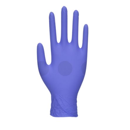 Unigloves GM005* Blue Nitrile Work Gloves, Size 7, Small