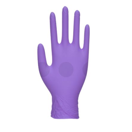 Unigloves GM006* Arbeitshandschuhe, Größe 8, M, Chemikalienbeständig, Nitril Purple