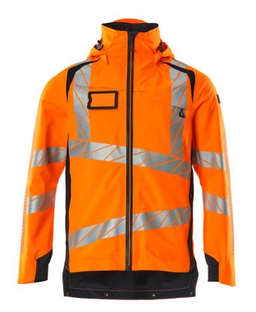 Mascot Workwear 19001-449 Orange/Navy Hi Vis Jacket, 92 Cm