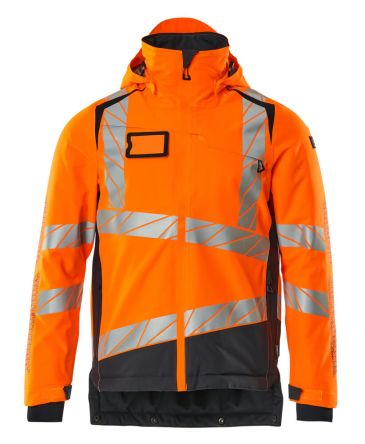 Mascot Workwear Warn-Winterjacke Orange/Marine, Größe 92 Cm