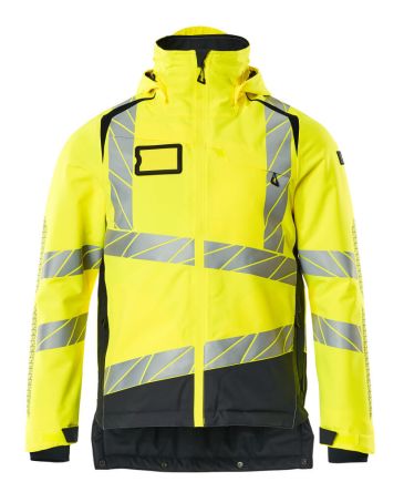 Mascot Workwear Warn-Winterjacke Gelb/Marineblau, Größe 92 Cm