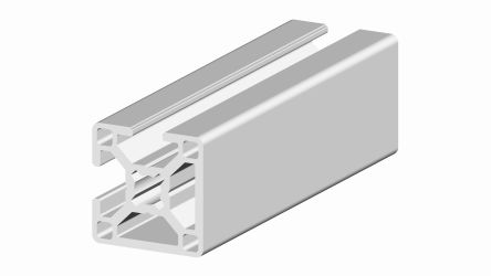 RS PRO Alu Strebenprofil 30 X 30 Mm, 2-fach Nut 8mm, Länge 2m