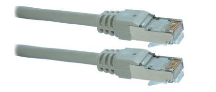 Decelect Ethernetkabel Cat.6a, 500mm, Weiß Patchkabel, A RJ45 Geschirmtes PVC, B RJ45