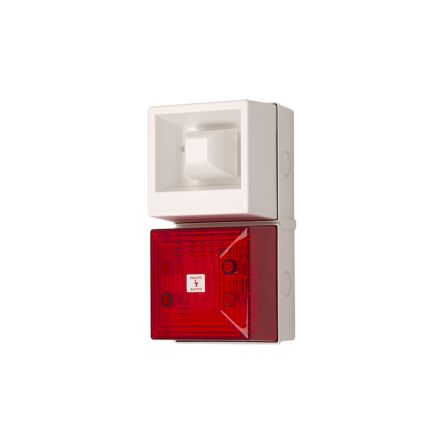 Clifford & Snell YL40 Xenon, LED Blitz-Licht Alarm-Leuchtmelder Rot, 230 V Ac
