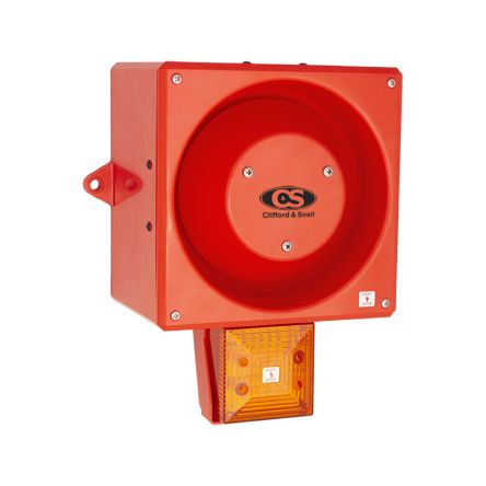 Clifford & Snell YL80 Hi Vis LED Dauer-Licht Alarm-Leuchtmelder Orange, 24 V Dc