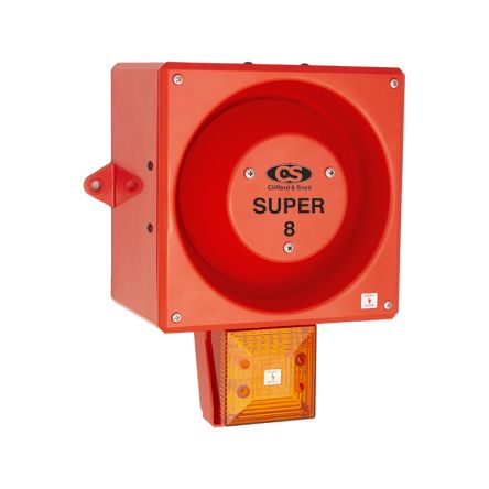 Clifford & Snell YL80 Hi Vis LED Dauer-Licht Alarm-Leuchtmelder Orange, 48 V Dc