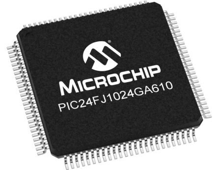 Microchip Mikrocontroller PIC24F PIC SMD TQFP 100-Pin