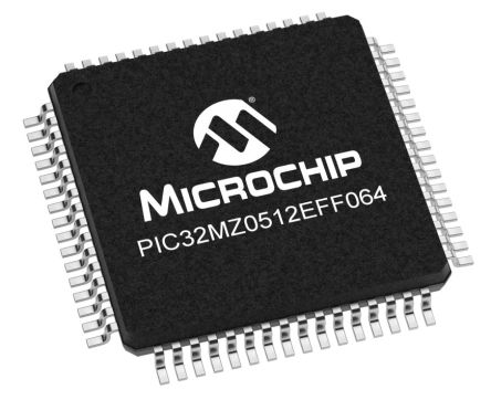 Microchip Microcontrolador PIC32MZ0512EFF064-I/PT, Núcleo PIC, TQFP De 64 Pines