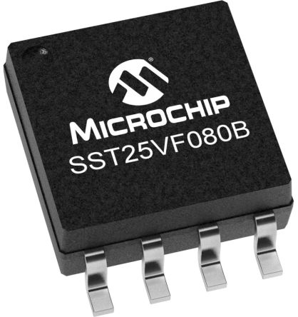 Microchip Memoria Flash, 8Mbit, SOIJ, 8 Pin, SPI