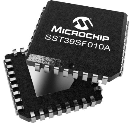 Microchip Mémoire Flash, 1Mbit, 128K X 8, PLCC, 32 Broches