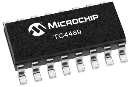 Microchip Driver De MOSFET TC4469COE713, CMOS 1,2 A 18V, 16 Broches, SOIC