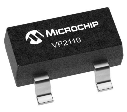 Microchip MOSFET Canal P, SOT-23 100 V