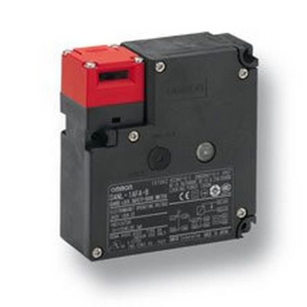 Omron D4NL Solenoid Interlock Switch, 2NC/3NC, Key, Plastic, Mechanical Lock