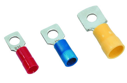 MECATRACTION Insulated Spade Connector, Preinsulated Square Terminals