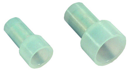 MECATRACTION Funda De Cable Preinsulated Closed-End Wire Connectors De Cobre Estañado Blanco, Ø 6mm