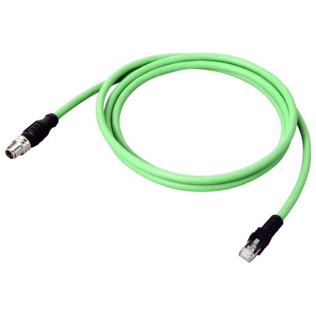 Omron Câble Ethernet, Vert, 20m Avec Connecteur