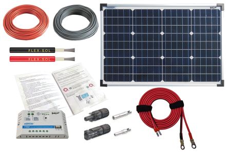 Seeit Pannello Solare Fotovoltaico, 50W, 50W, 12V, 36 Celle, Monocristallo