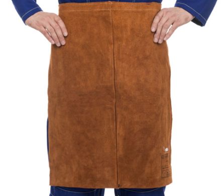 Weldas Tablier 600mm, Marron, Cuir, Antistatique, Protection Contre Les Arcs électriques, Retardateur De Flamme, Imperméable