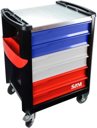 SAM Trolley Mit 6 Ebenen, Aluminium Rahmen, 1000 X 834 X 510mm, Max. 180kg