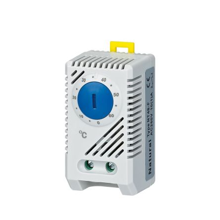 RS PRO Thermostat, 0 °C Bis +60 °C, 10A, / 250 V, Schließer, Mit Klimaanlagensteuerung, Max +60°C